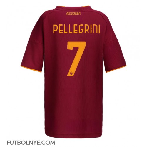 Camiseta AS Roma Lorenzo Pellegrini #7 Primera Equipación para mujer 2025-26 manga corta